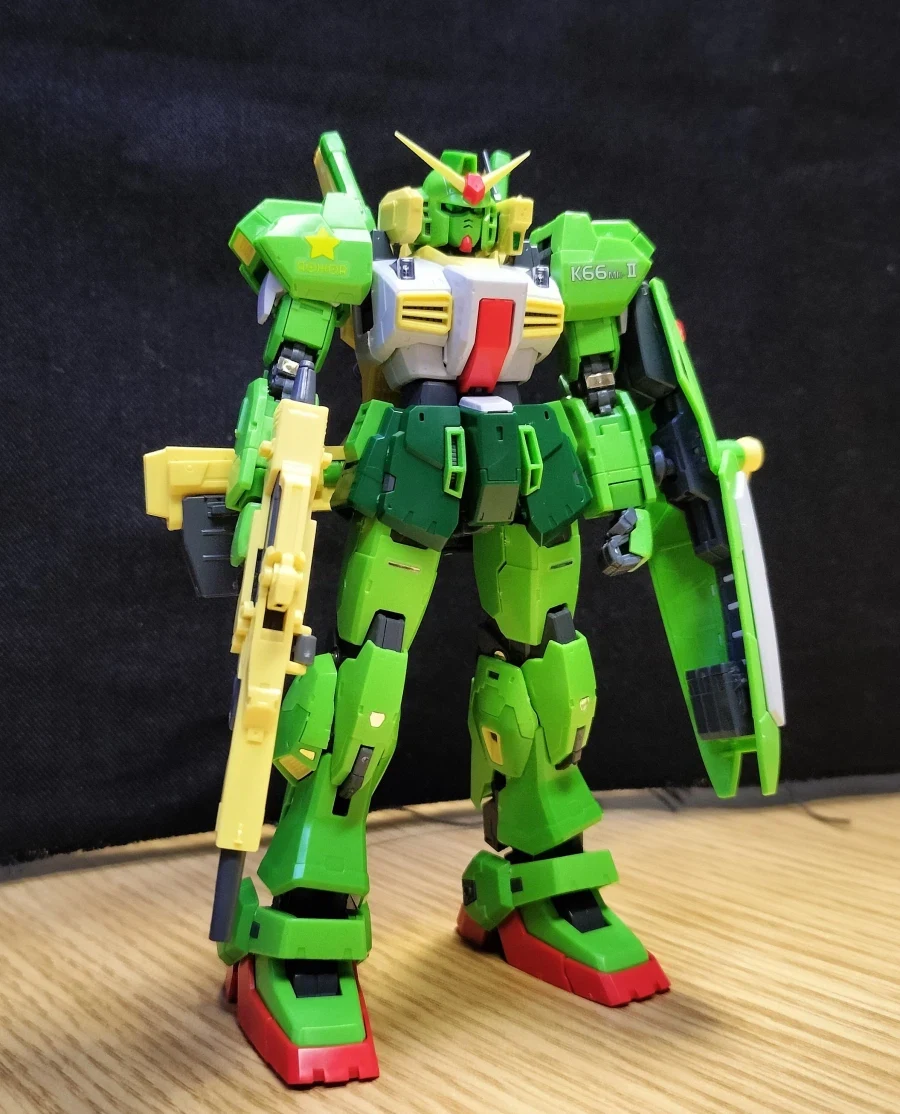 RG 건담 Mk-Ⅱ 케로로 사양 가조립 + 데칼 적용 사진 - 이미지 2