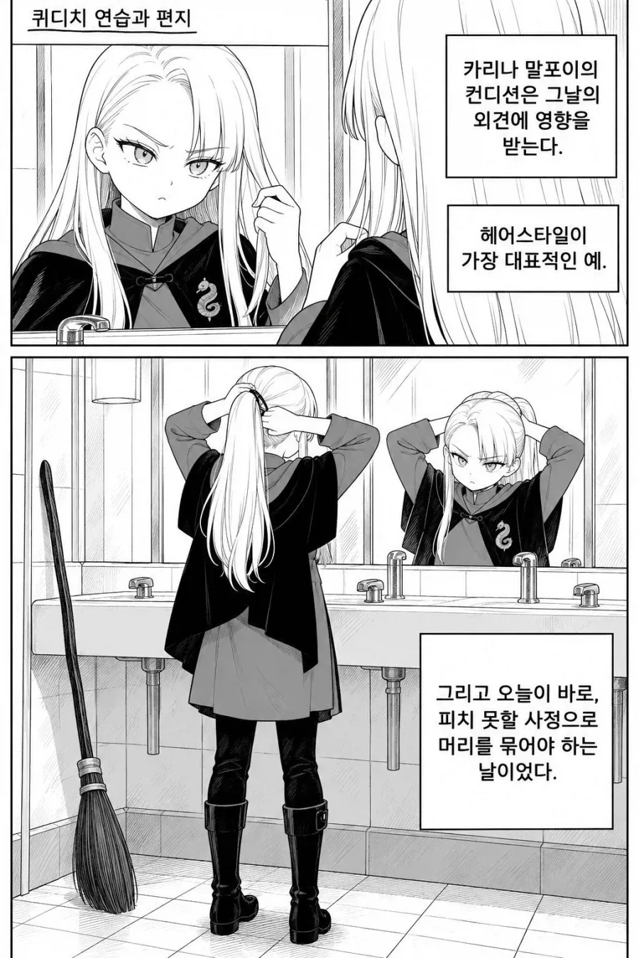 TS말포이) 퀴디치와 빗자루 성능 만화 - 이미지 2