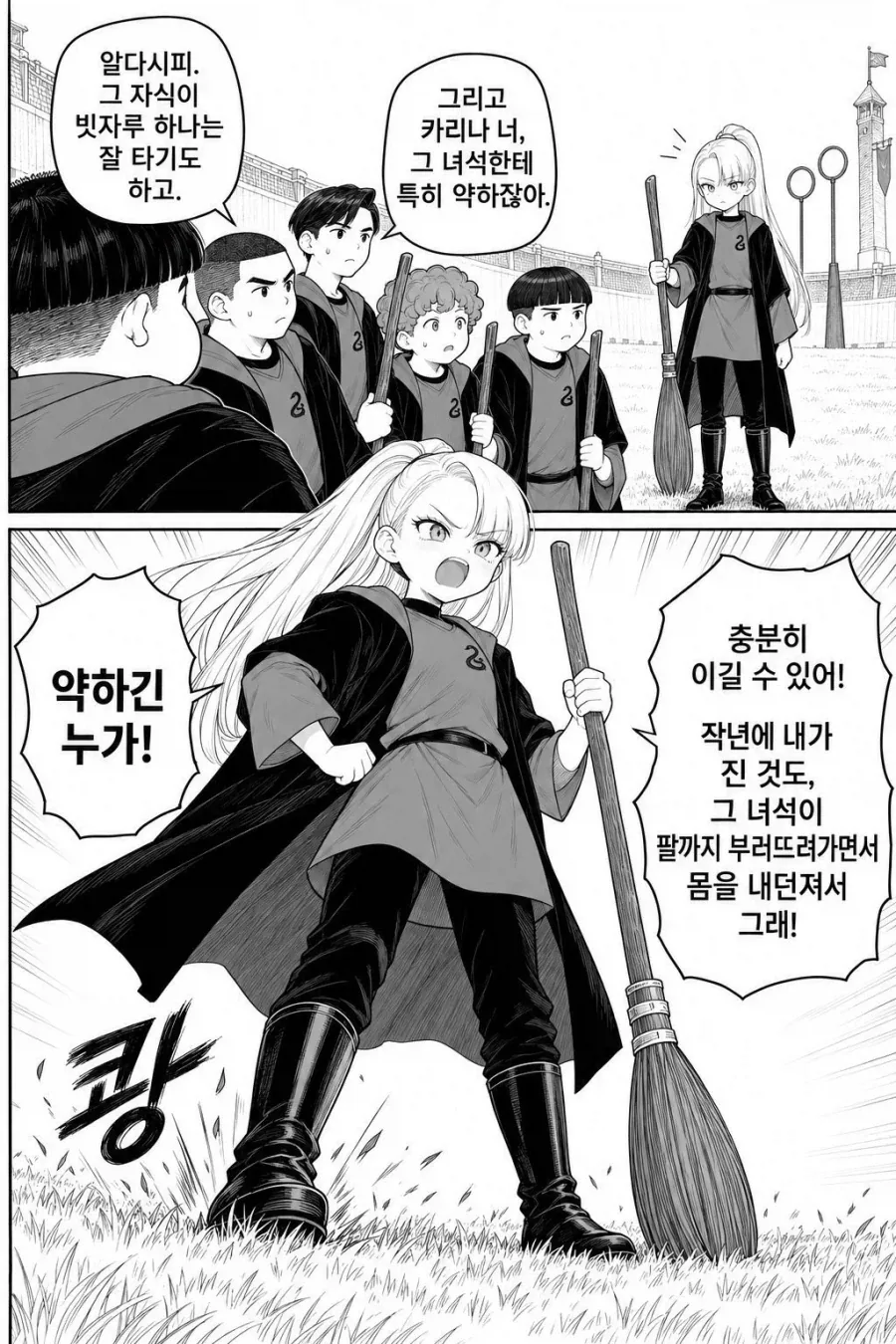 TS말포이) 퀴디치와 빗자루 성능 만화 - 이미지 8
