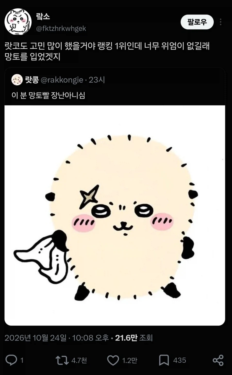 치이카와)고민의 결과