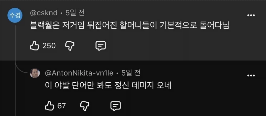 사펑) 블랙월 요약