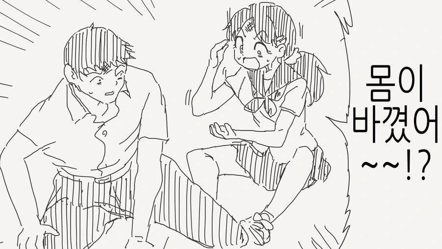 부딪혀서 몸이 바뀌는 만화.manga