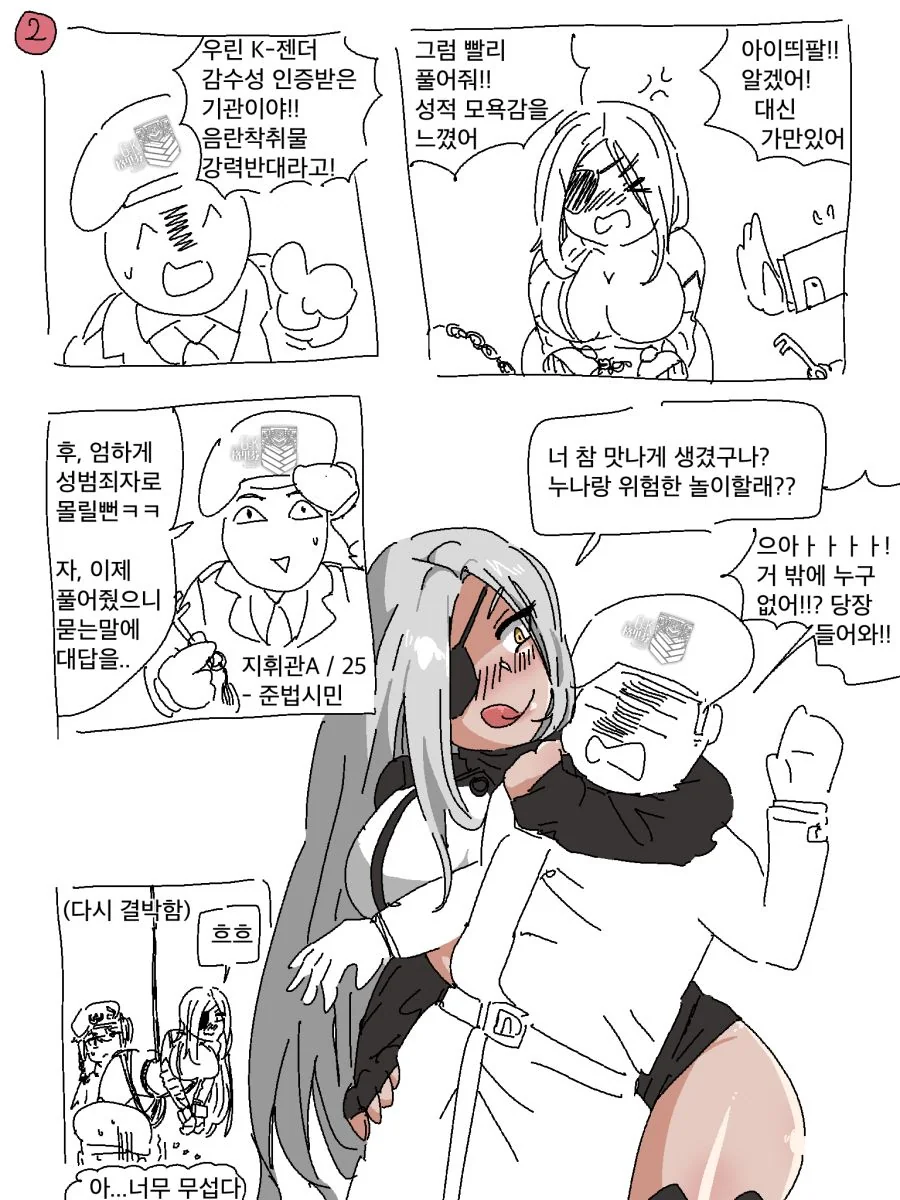 소녀 전선) 포획당한 알케 만화 - 이미지 2