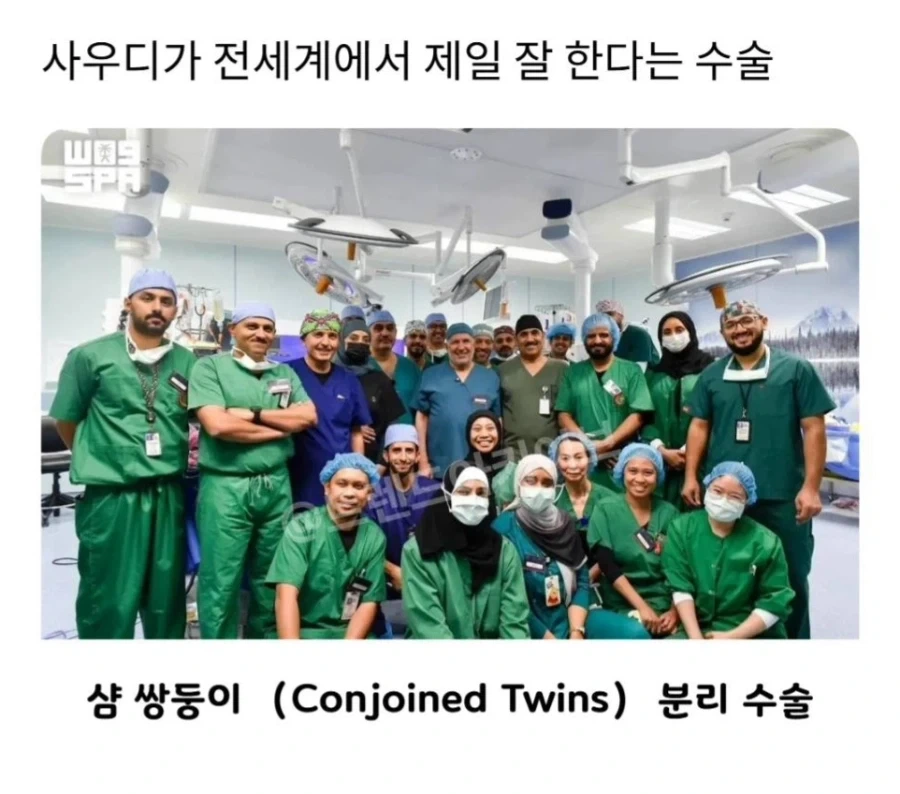 사우디 아라비아가 전세계에서 제일 잘한다는 수술