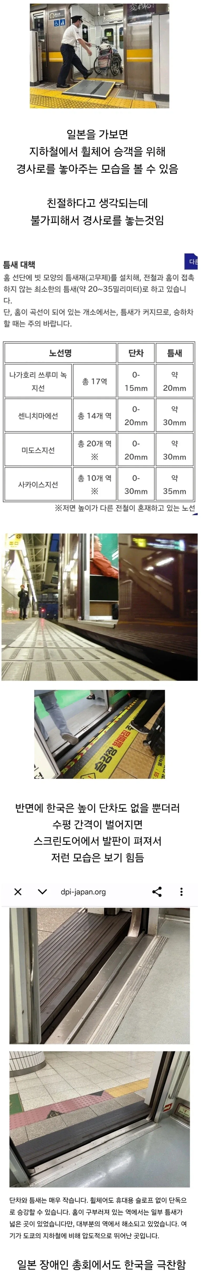 지하철과 승강장 상하단차가 심한 일본.jpg