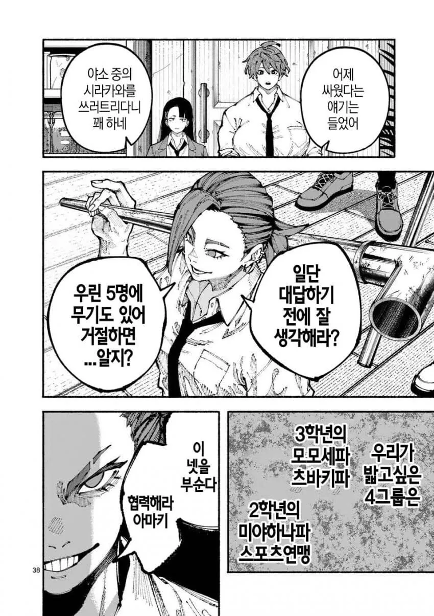 군필여고생 학교폭력이 무섭사와야요 하와와 manga - 이미지 37