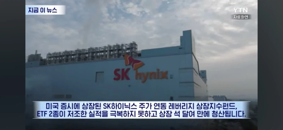 결국 청산하는 미국 하이닉스2배 ETF