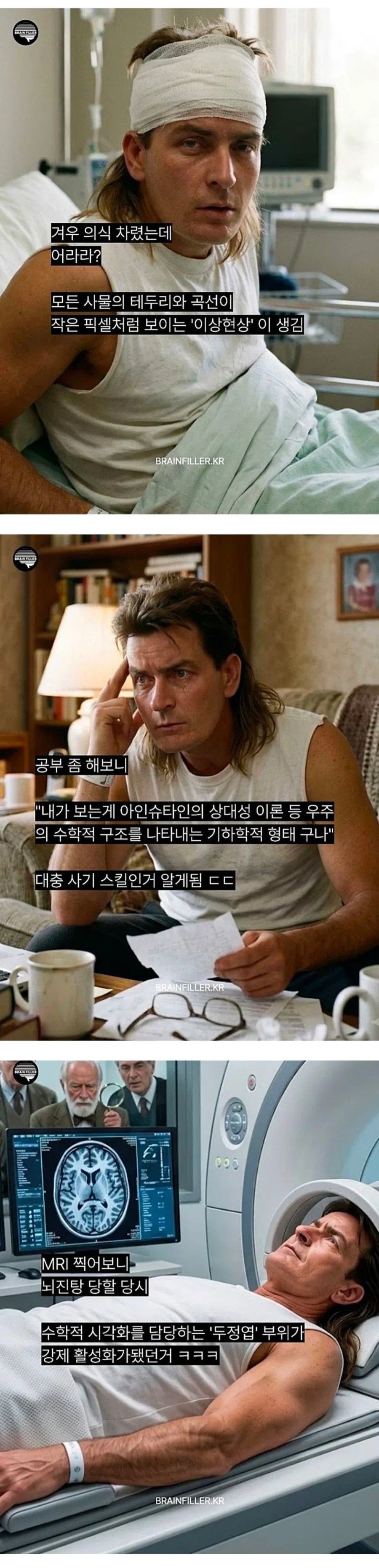 뇌진탕으로 천재가 된 남성 ㄷㄷㄷ;, - 이미지 2