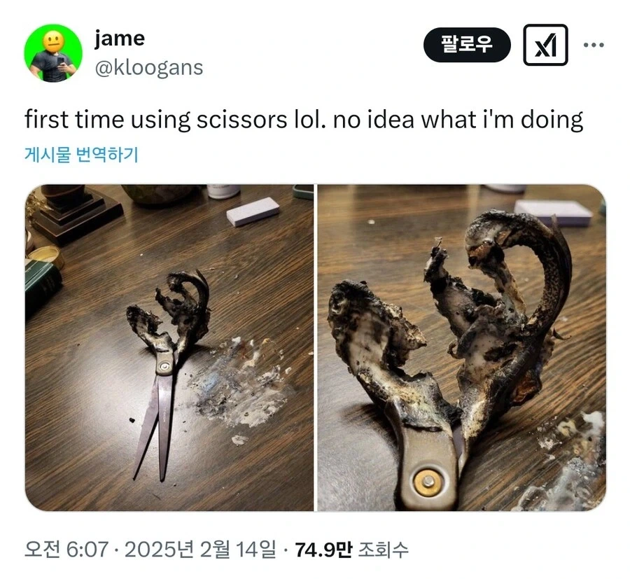 가위 처음 써봤다는 사람.jpg