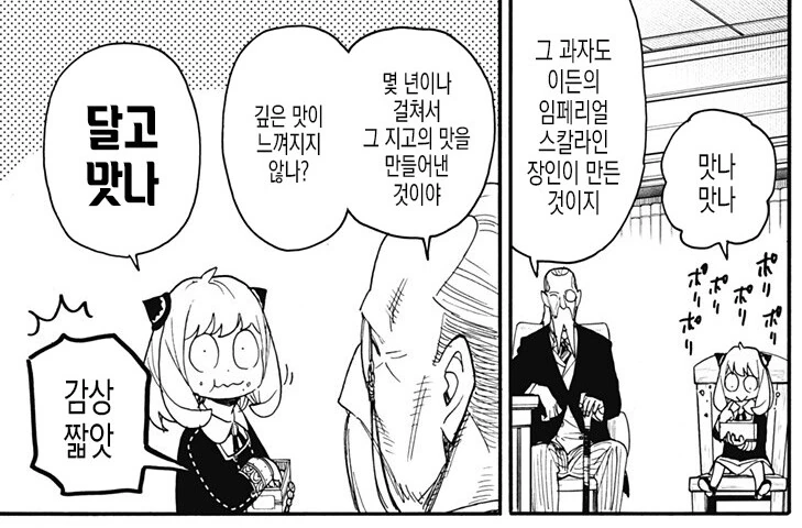 스파이 패밀리) 아냐가 고급과자에 대한 평가가 짧은이유