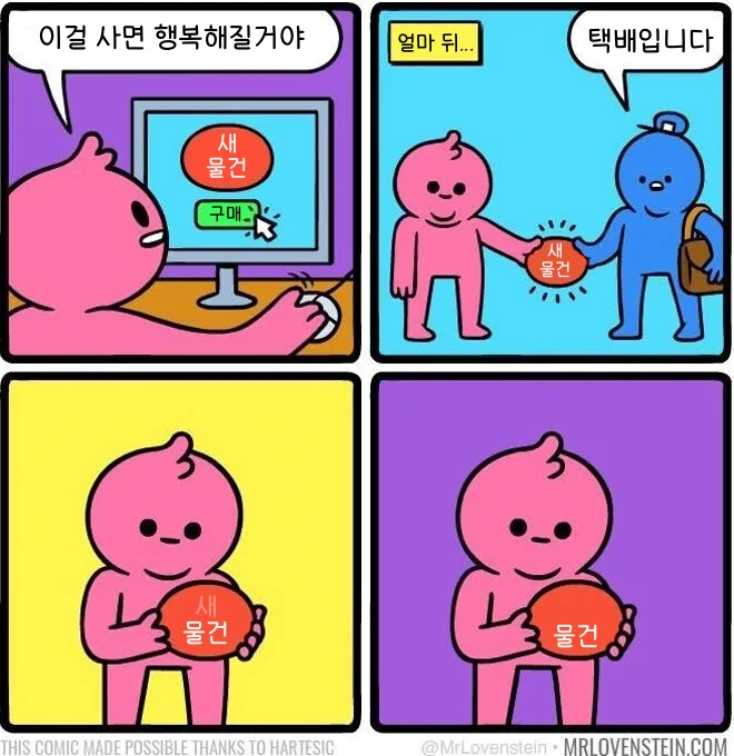 새 물건을 지르는 만화.manga