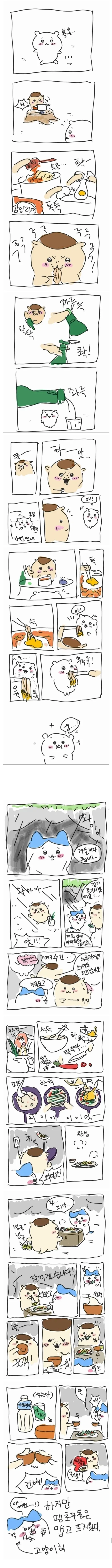 디시인이 그린 치이카와 팬만화