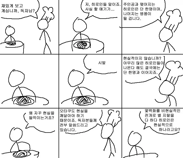 일부 하렘물 엔딩을 도저히 이해할 수 없는 부분...