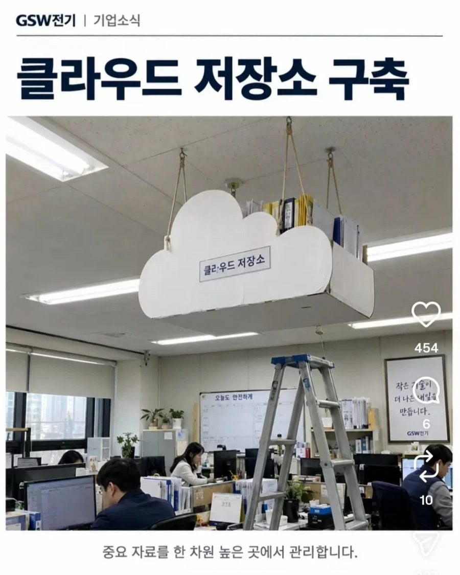어느 회사의 구름 저장소