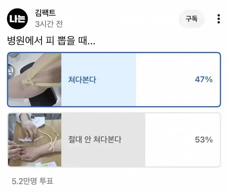 의외로 반반 갈린다는 시선처리