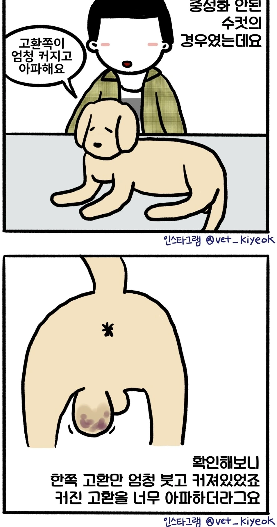 ㄱㅎ이 부풀어 오른 강아지.manhwa