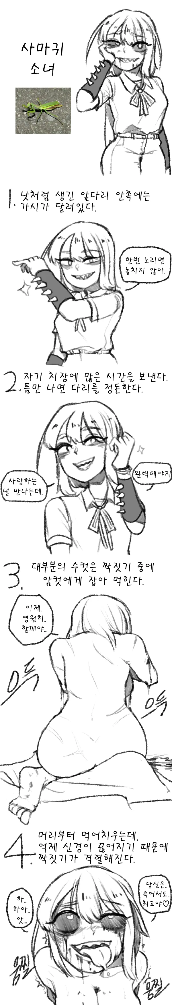 여러가지 동물 여자아이들 알아보는 manga - 이미지 3