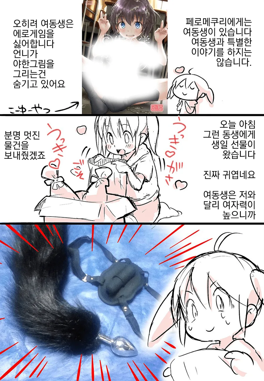 실화) 여동생한테 이상한 선물 받는 만화.manga