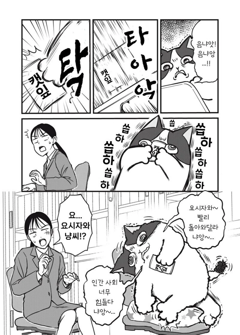 주인 대신 일하는 고양이 만화.manhwa - 이미지 21